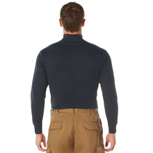 Load image into Gallery viewer, NAVY MOCK NECK, BACK