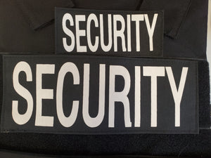 SECURITY Patch, Set of 2, 11" x 4.25" and 4" x 1” COMPLIANT